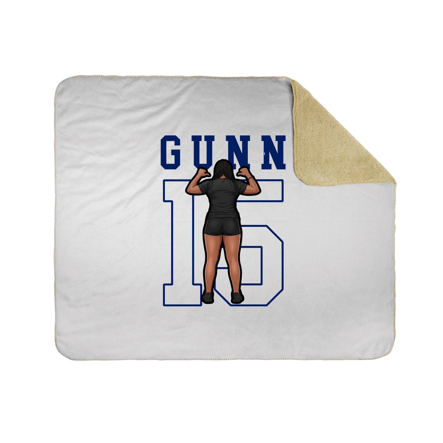 Throw Blanket — Shirsey in White