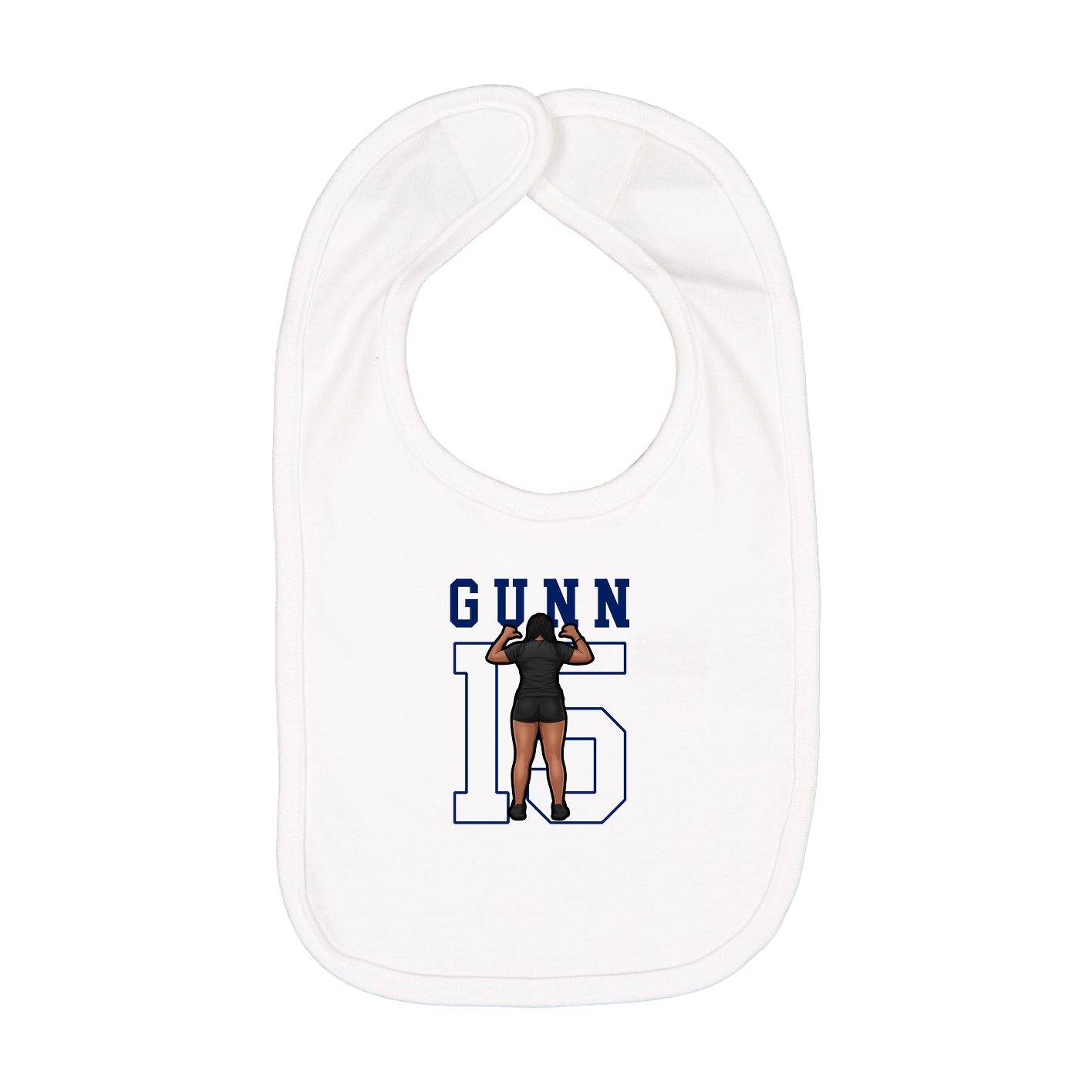 Infant Bib — Shirsey in White