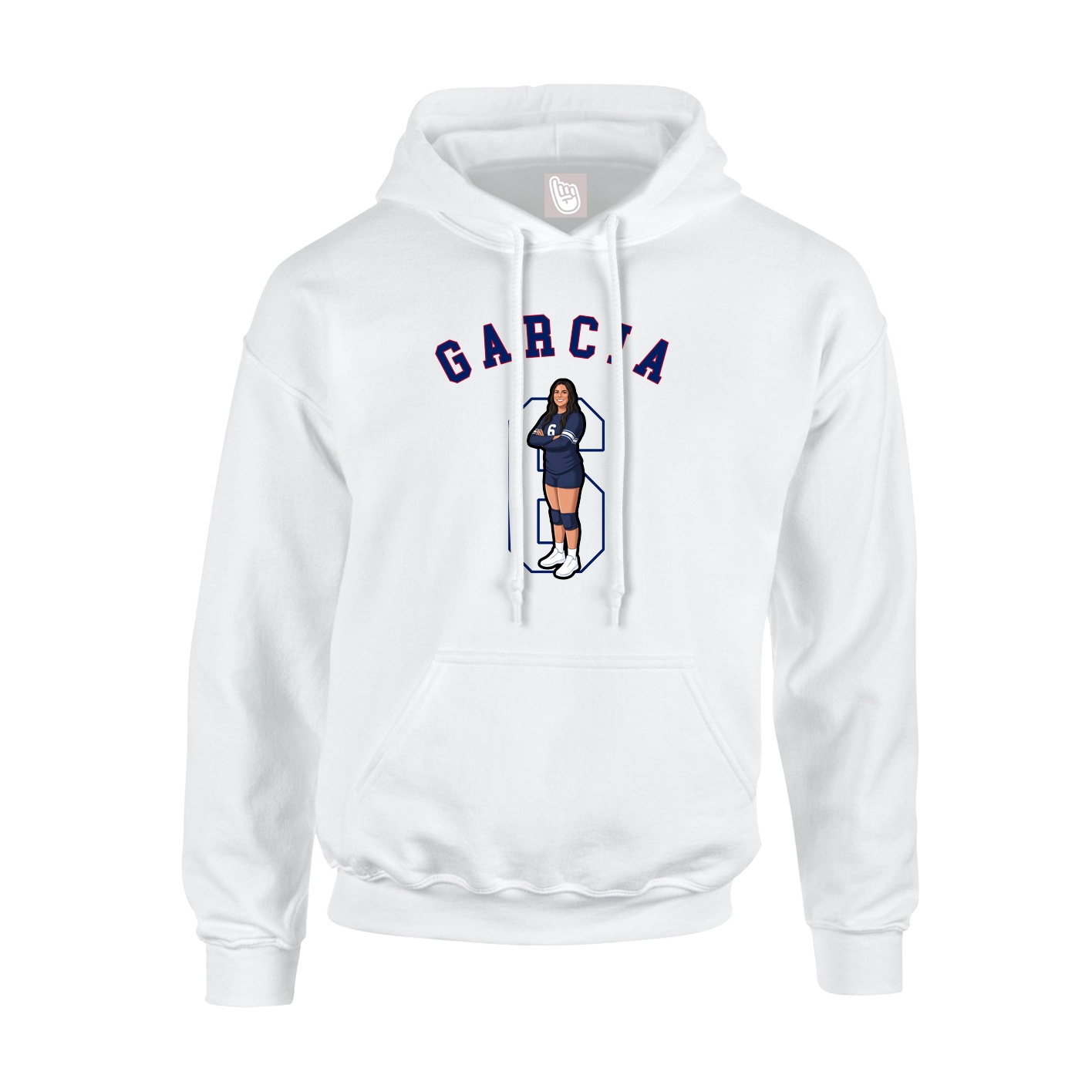 Youth Hoodie — Shirsey Arch in White
