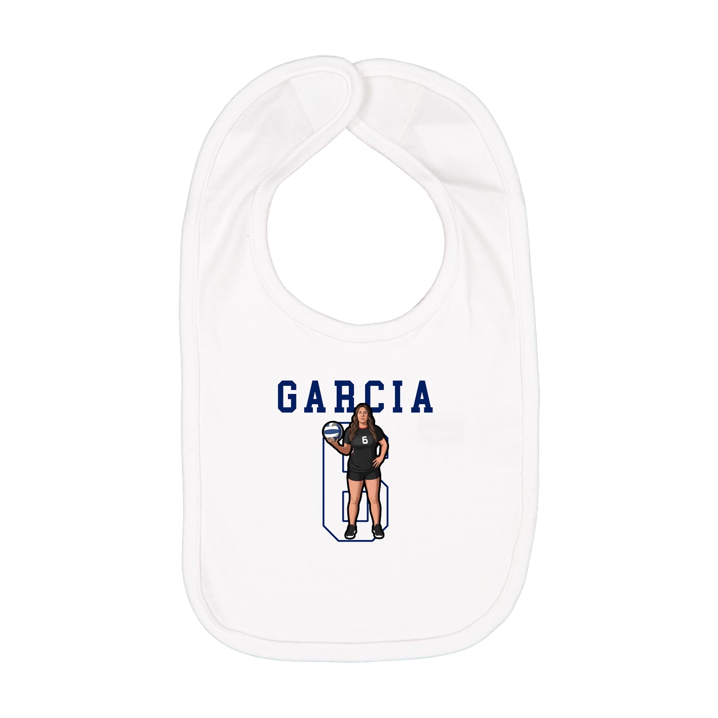 Infant Bib — Shirsey in White