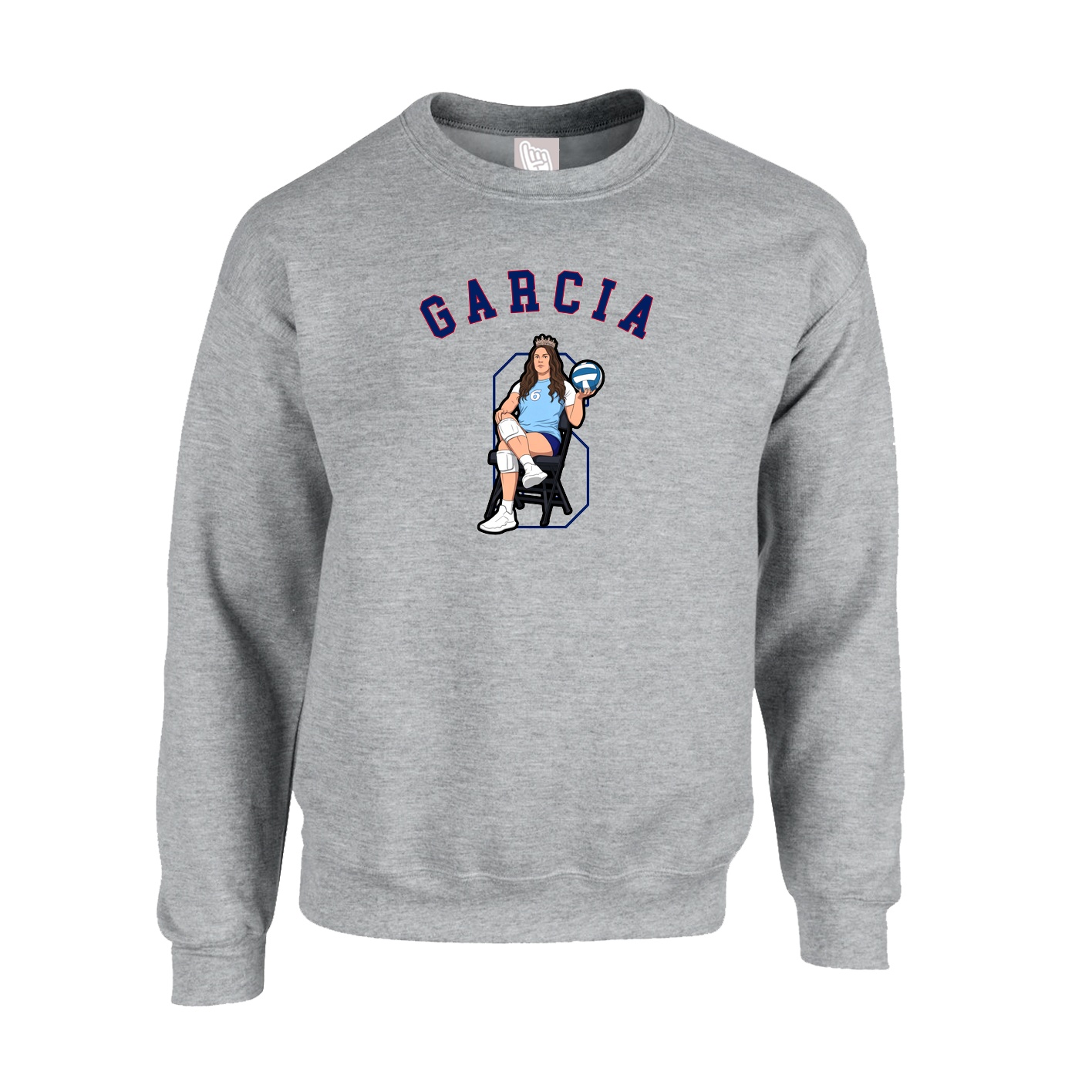 Fleece Crew — Shirsey Arch in Grey