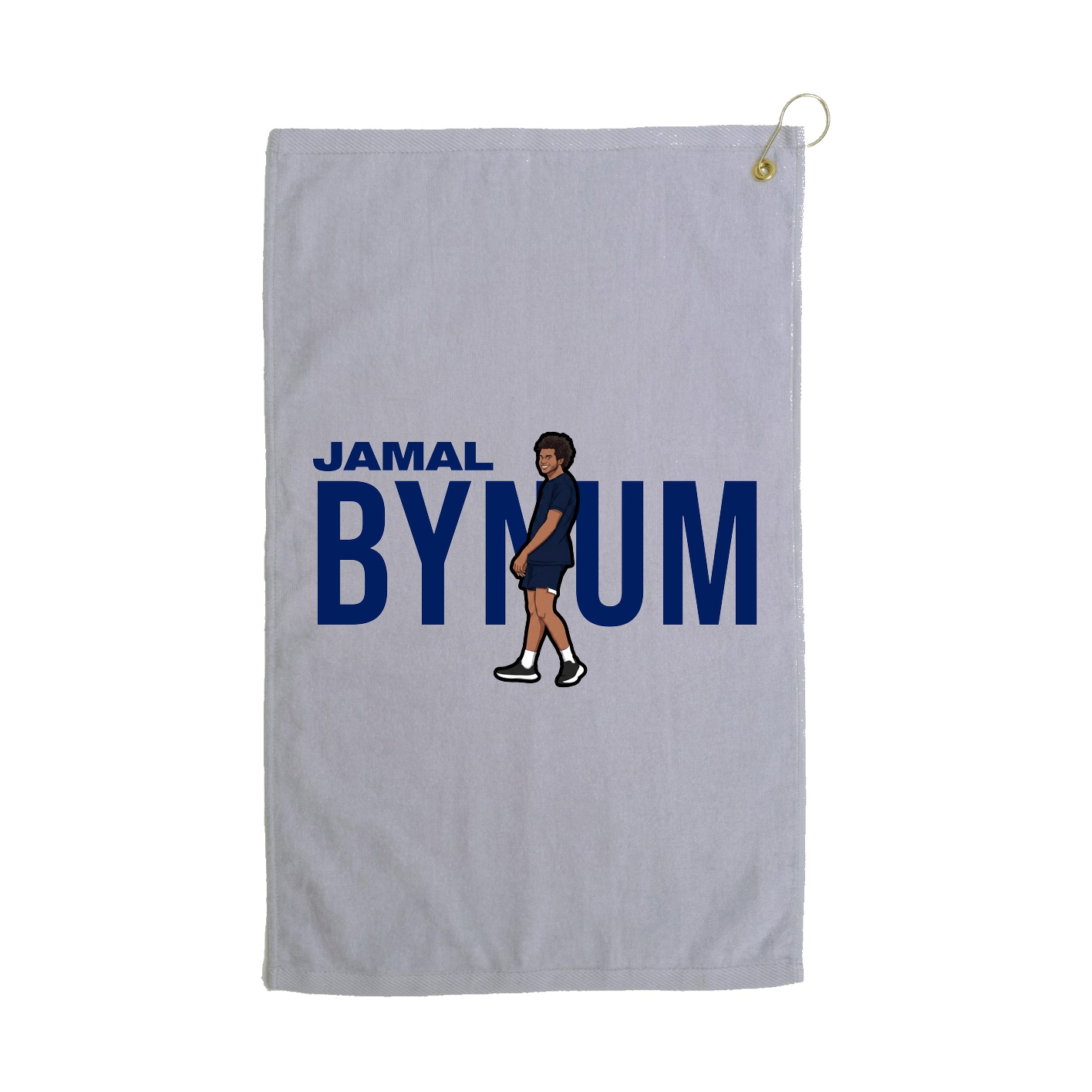 Golf Towel — Player Name in Grey