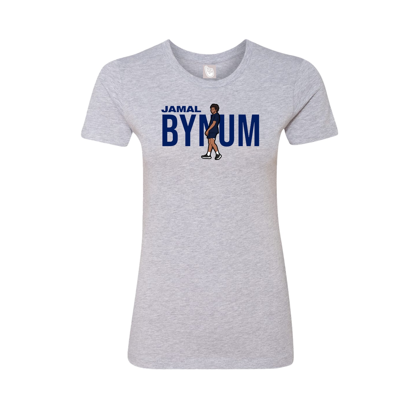 Womens Tee — Player Name in Grey