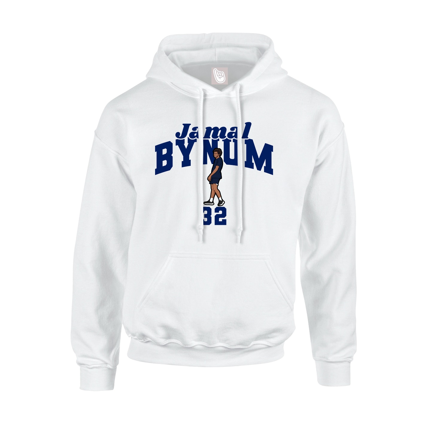 Youth Hoodie — Signature Arch in White