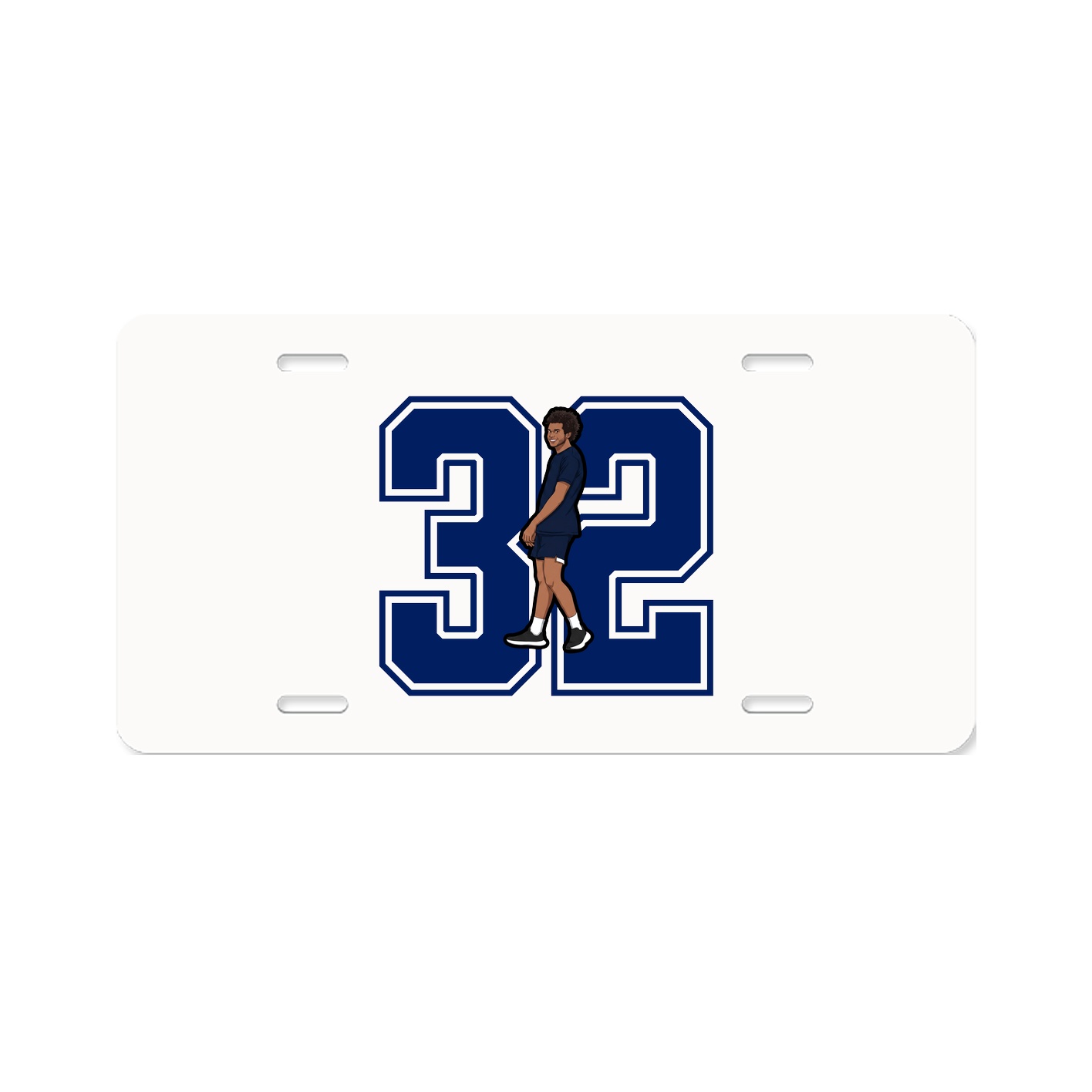 License Plate — Number in Classic