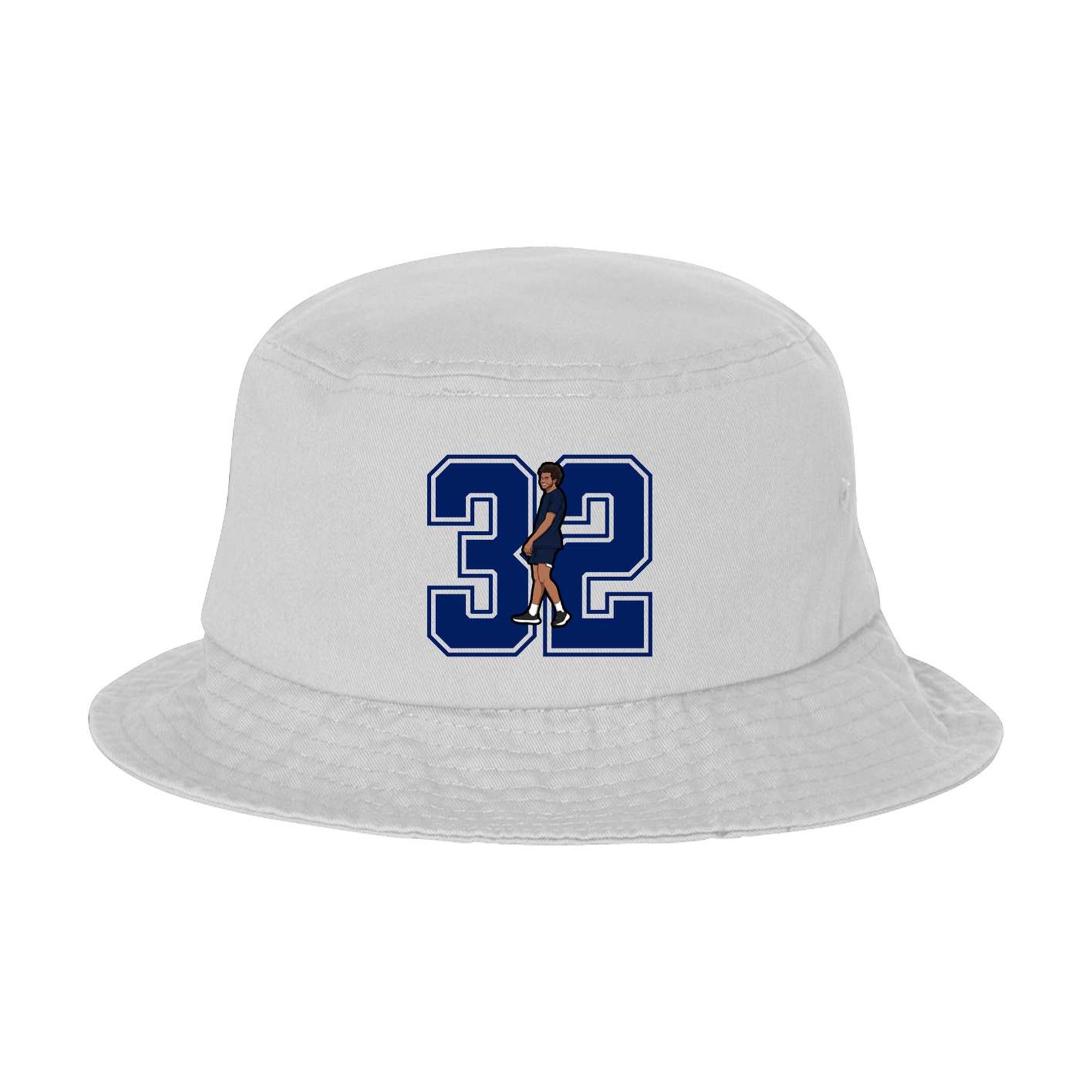Bucket Cap — Number in White