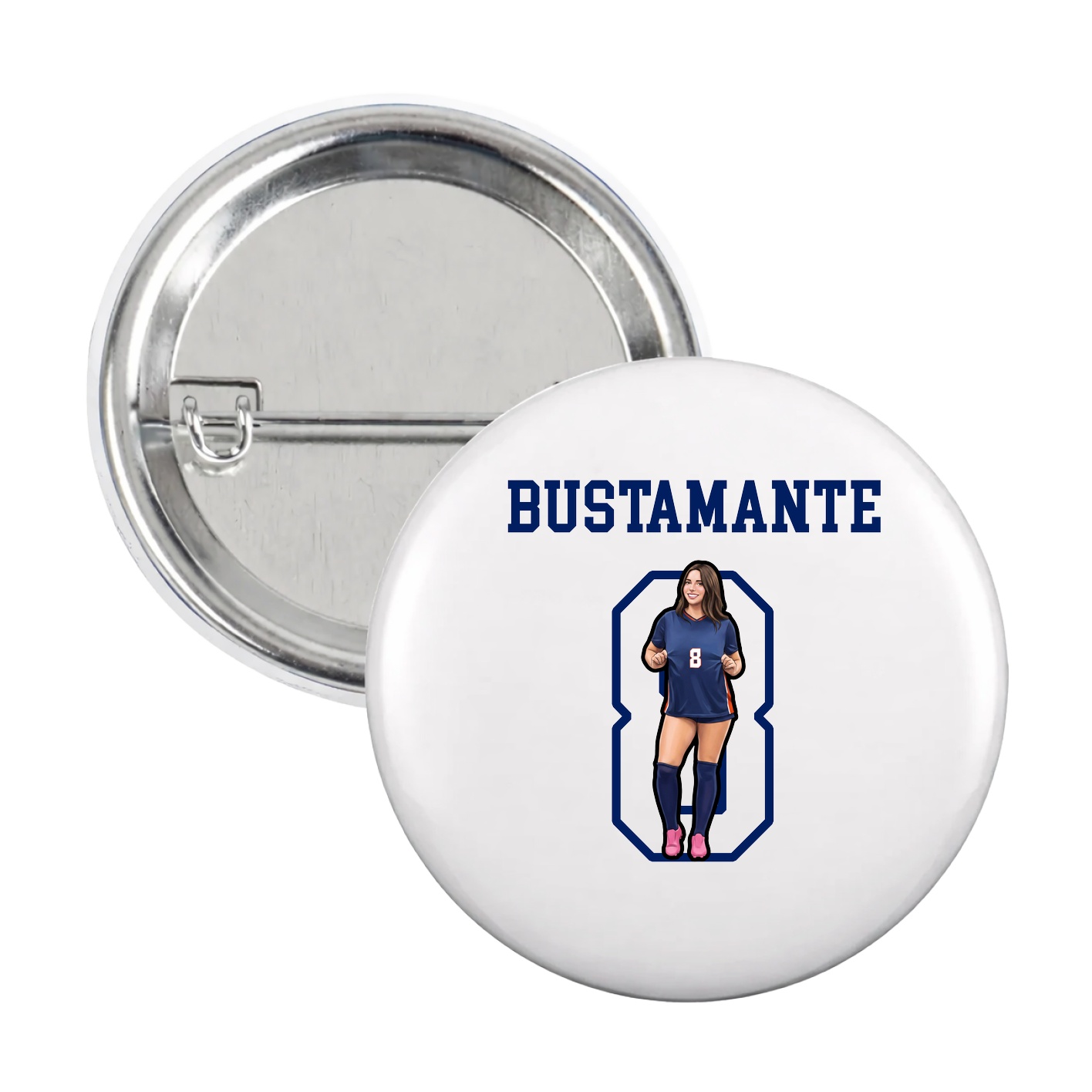 Game Day Button — Shirsey in White