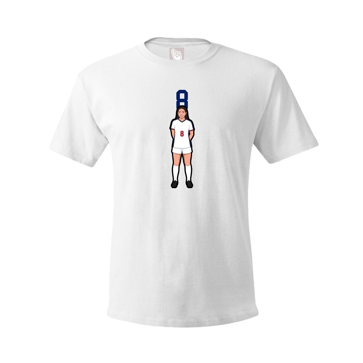 Tee — Number Top in White