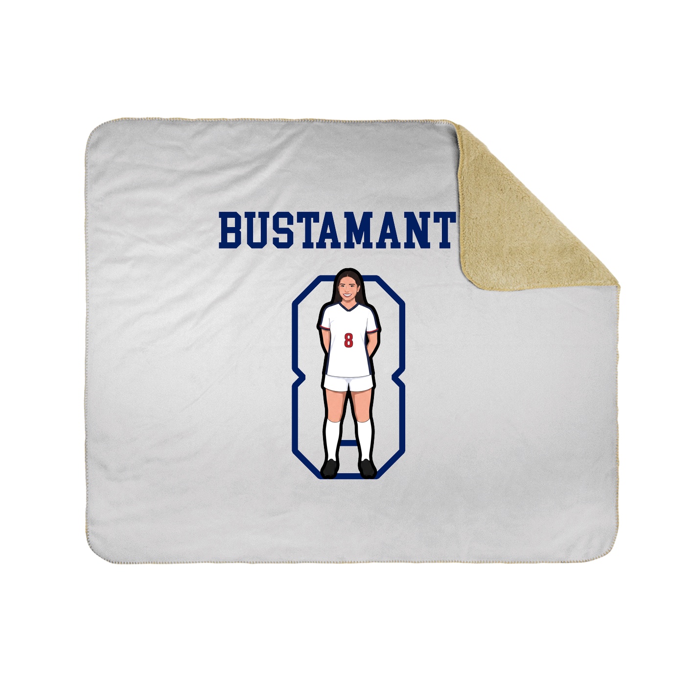 Throw Blanket — Shirsey in White