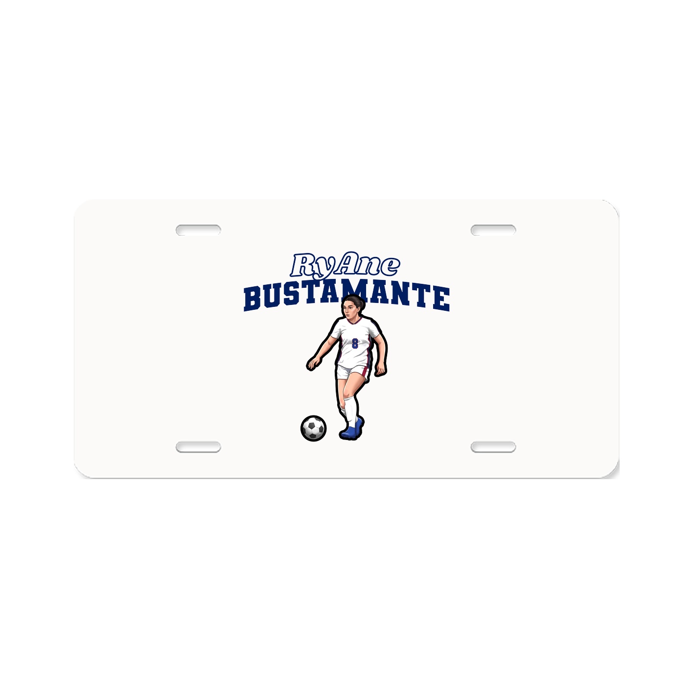 License Plate — Name Arch in Classic