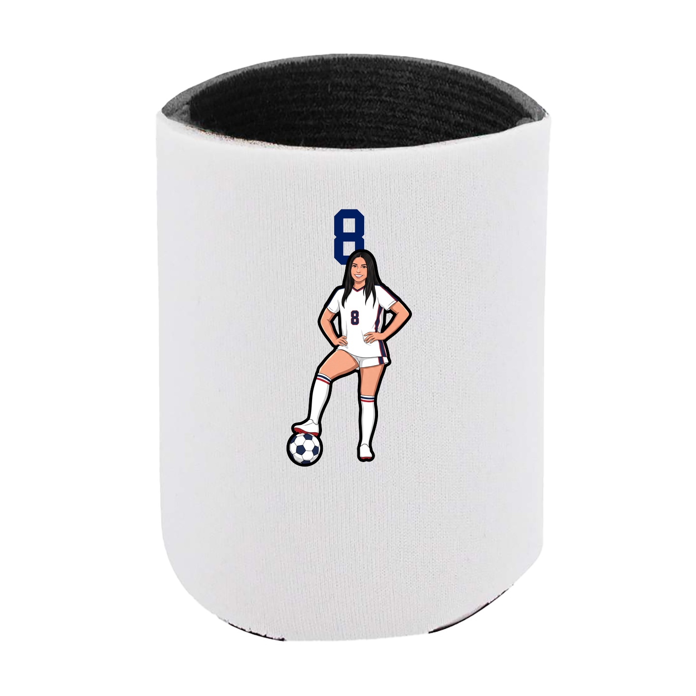 Can Holder — Number Top in White