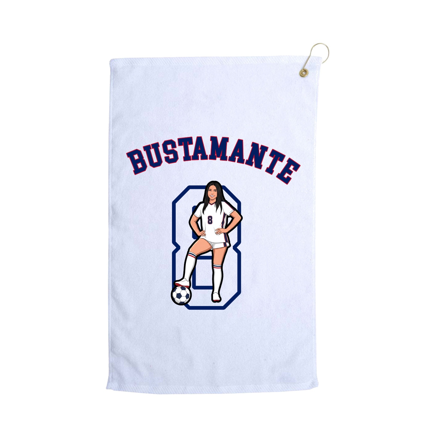 Golf Towel — Shirsey Arch in White