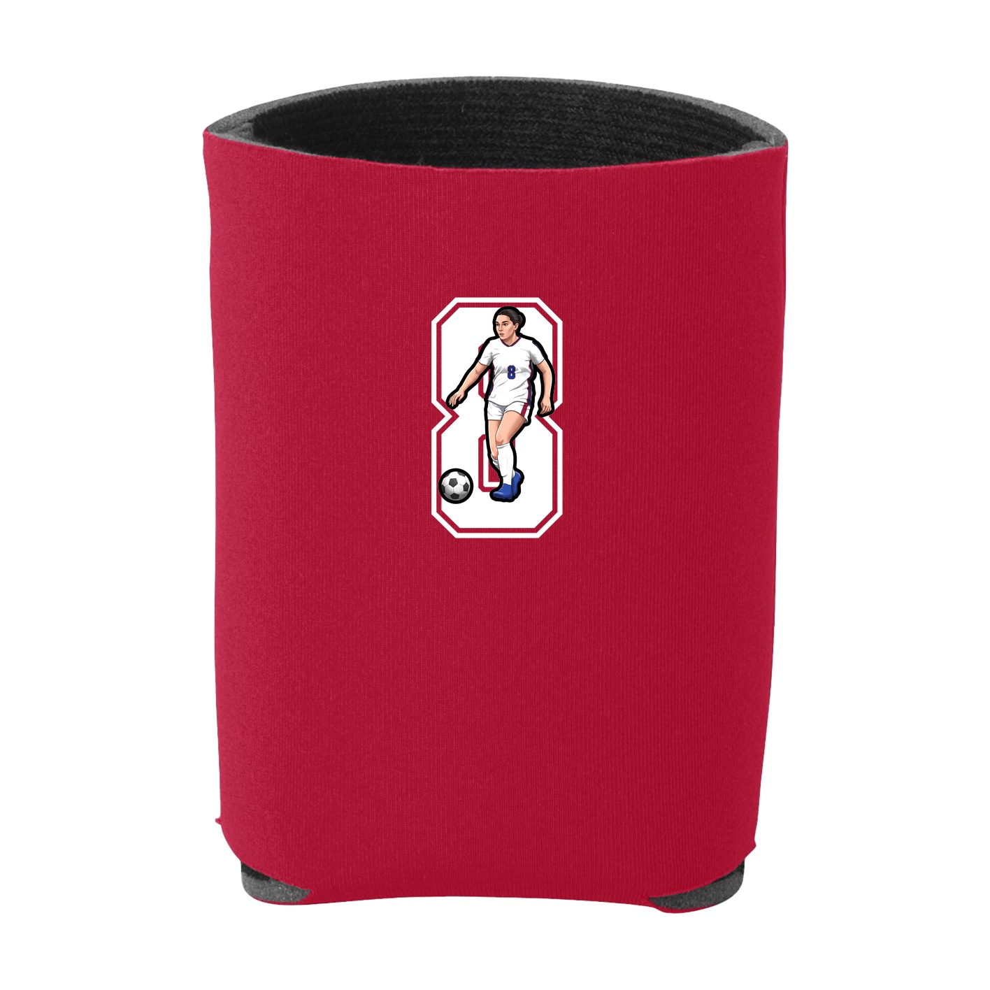 Can Holder — Number in Red