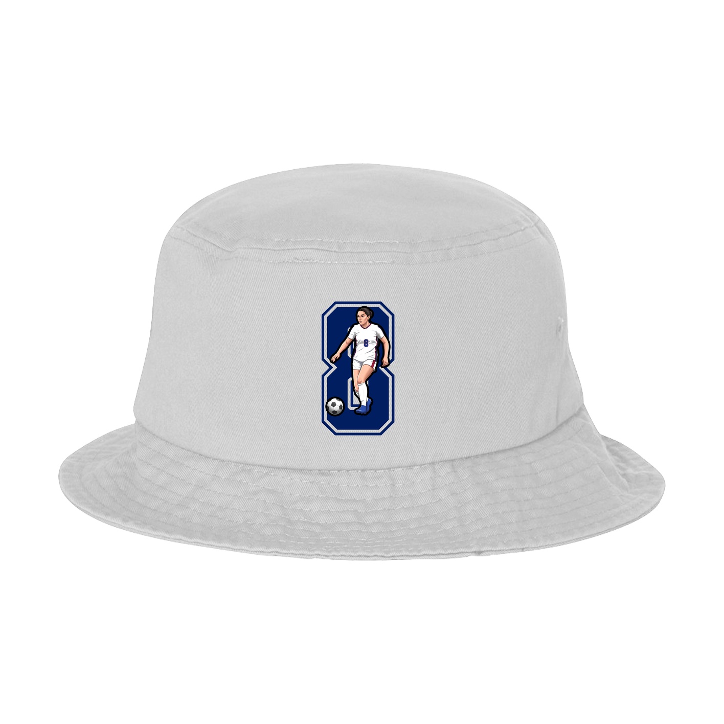 Bucket Cap — Number in White