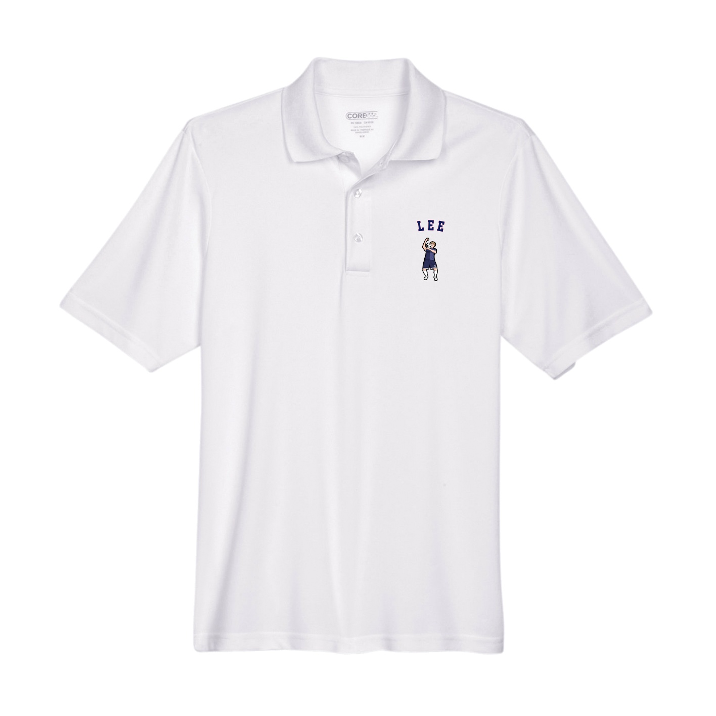Performance Polo — Shirsey Arch in White