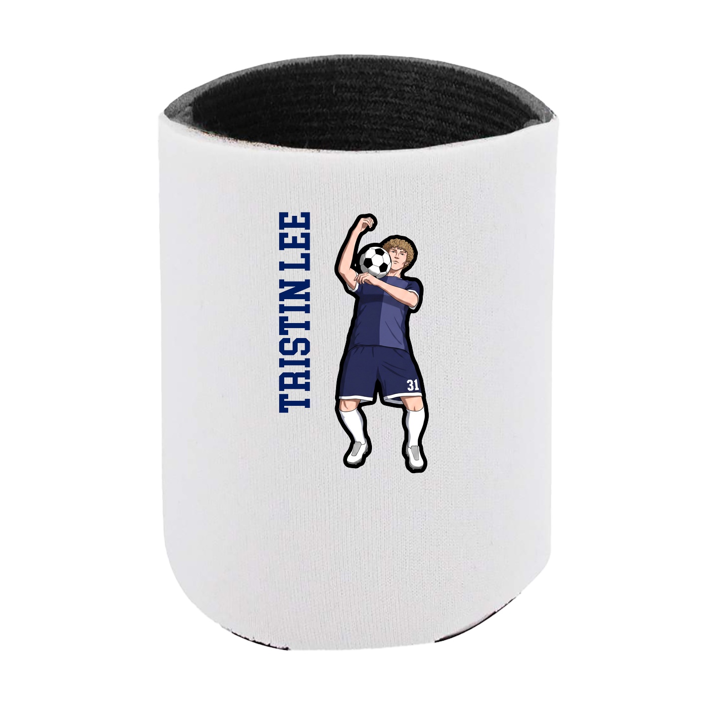Can Holder — Name Vertical in White