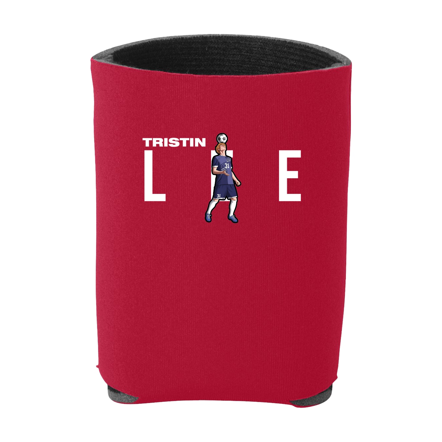 Can Holder — Player Name in Red