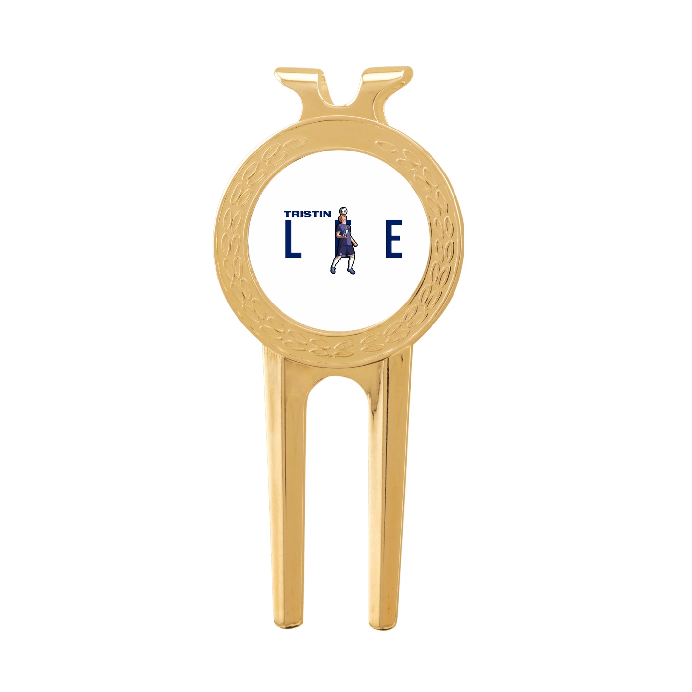 Divot Tool with Ball Marker — Player Name in Classic