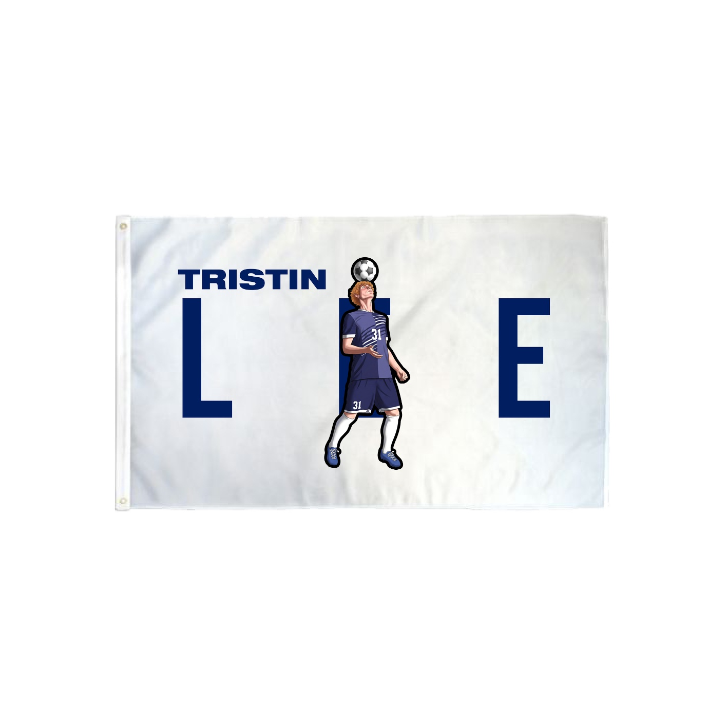 3x5 Flag — Player Name in Classic