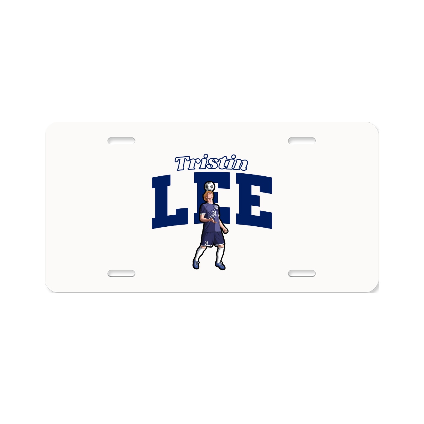 License Plate — Name Arch in Classic