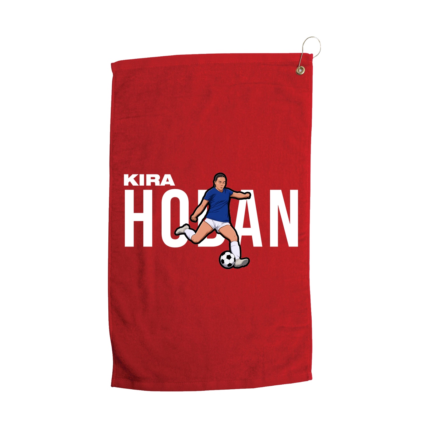 Golf Towel — Player Name in Red