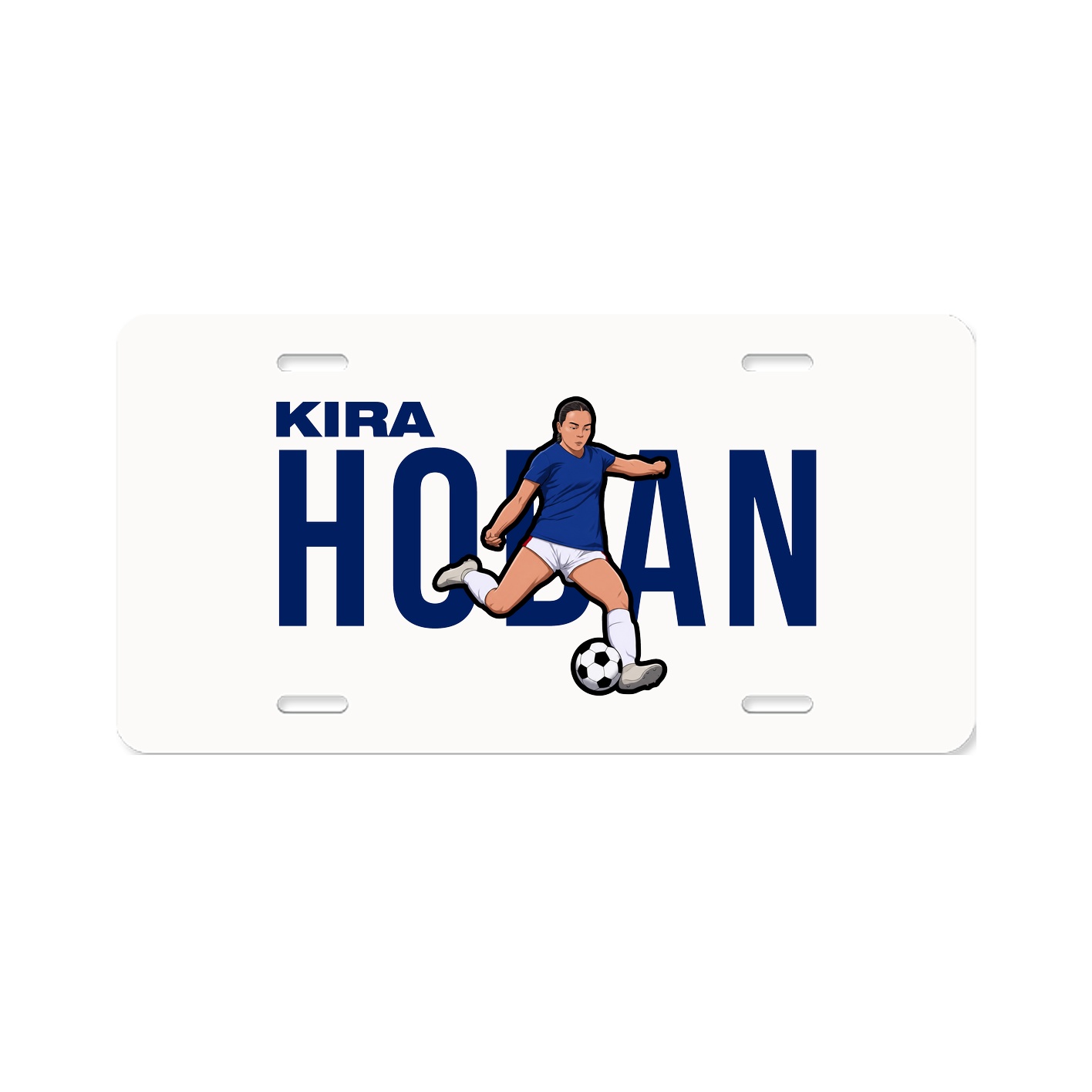 License Plate — Player Name in Classic