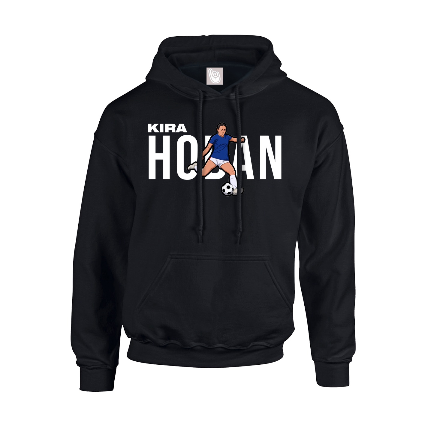 Youth Hoodie — Player Name in Black