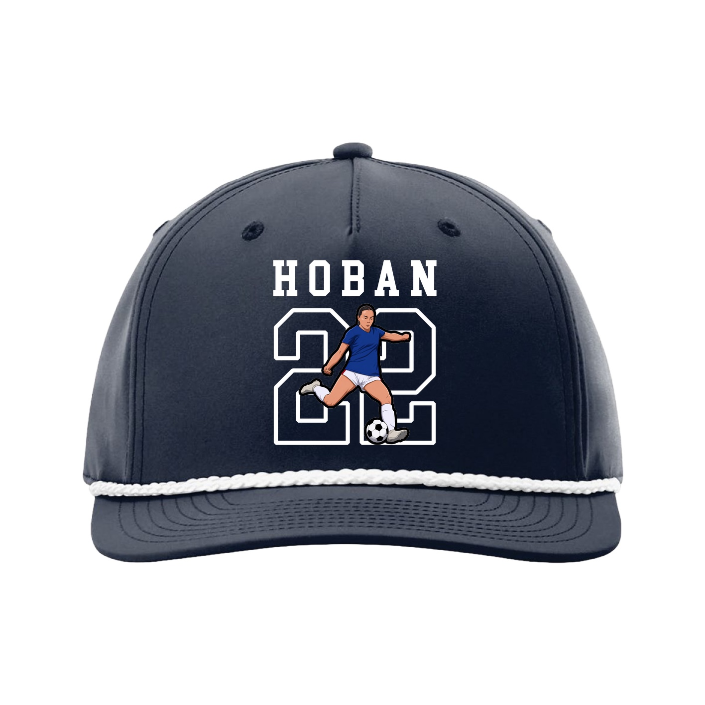 Five-Panel Classic Rope Cap — Shirsey in Navy