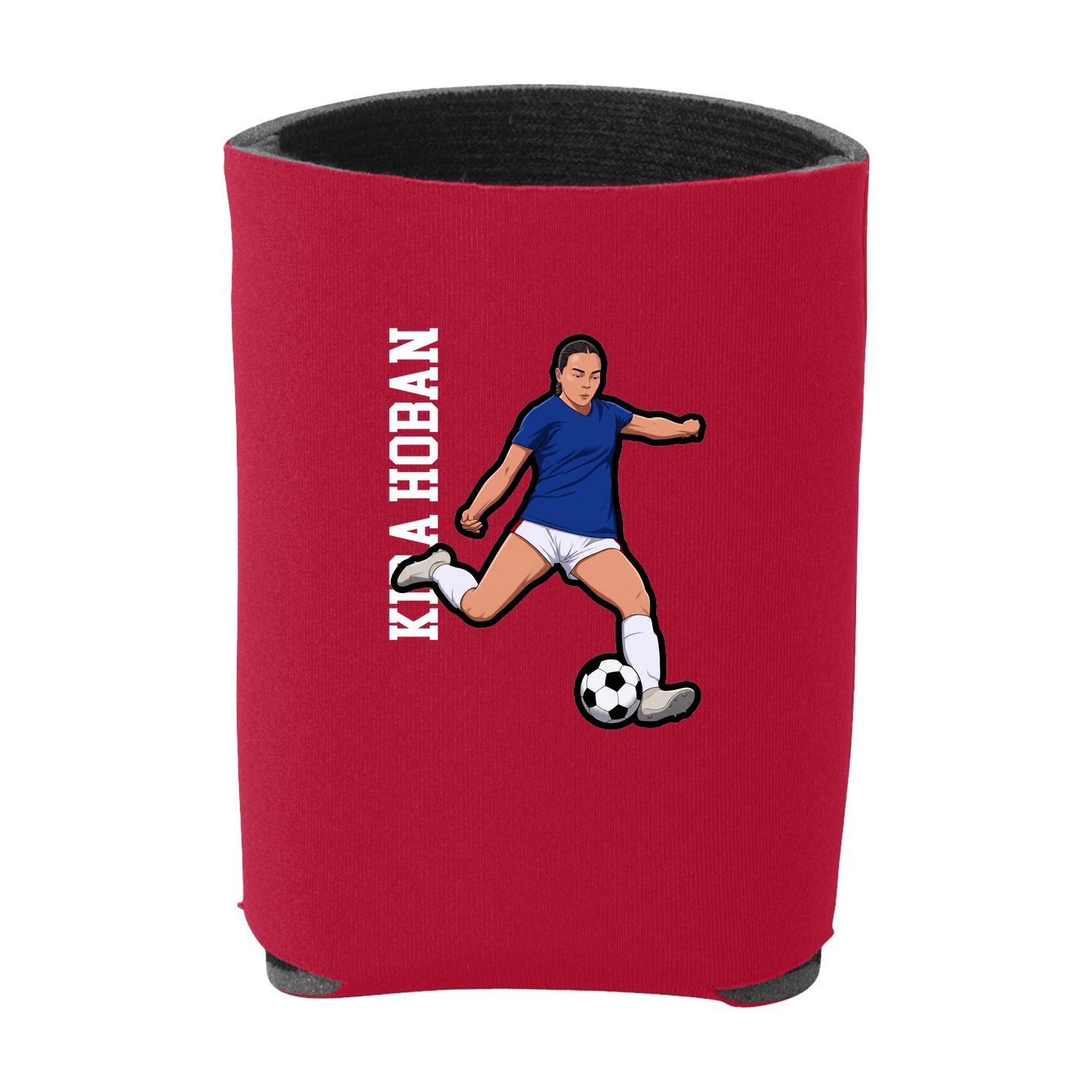 Can Holder — Name Vertical in Red