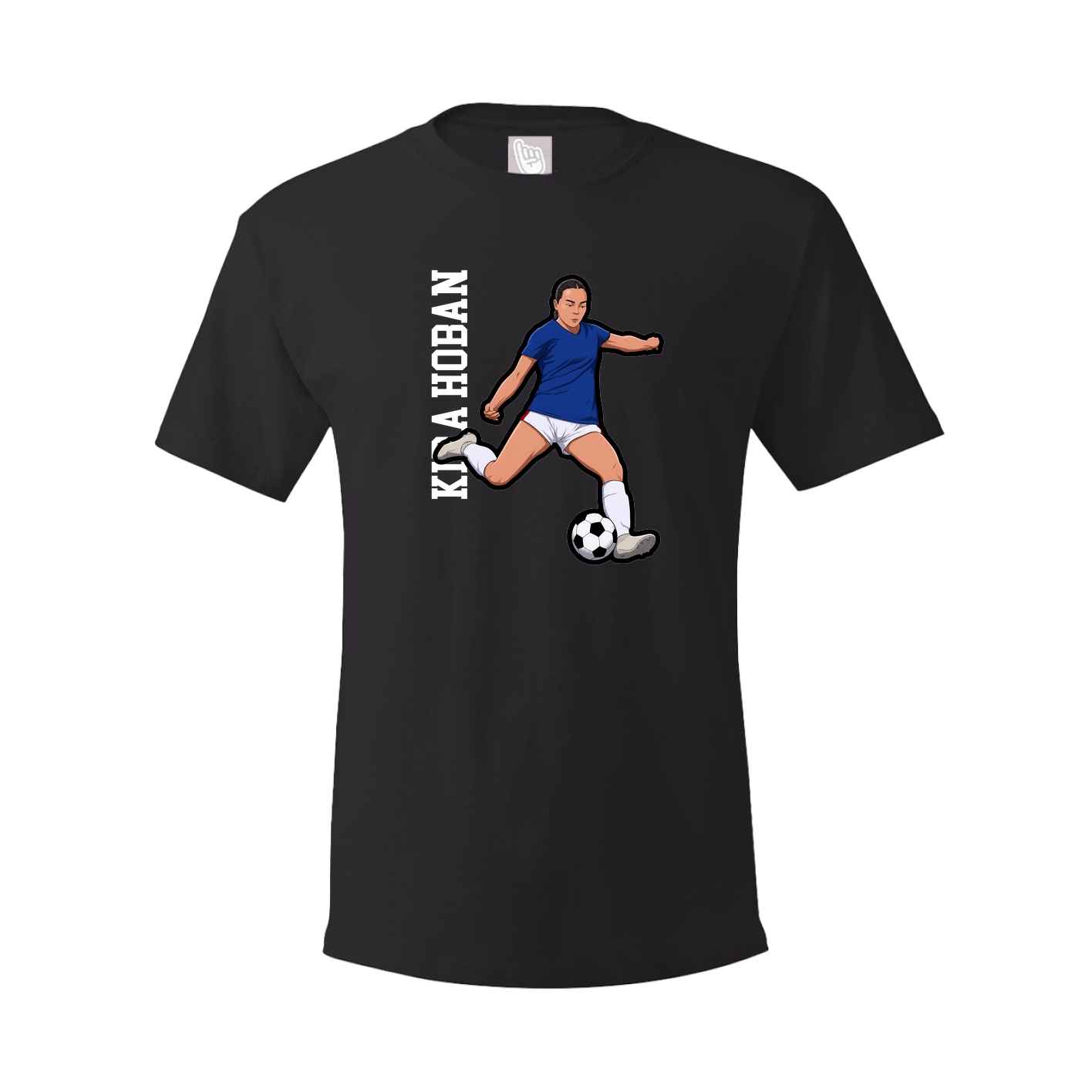 Youth Tee — Name Vertical in Black