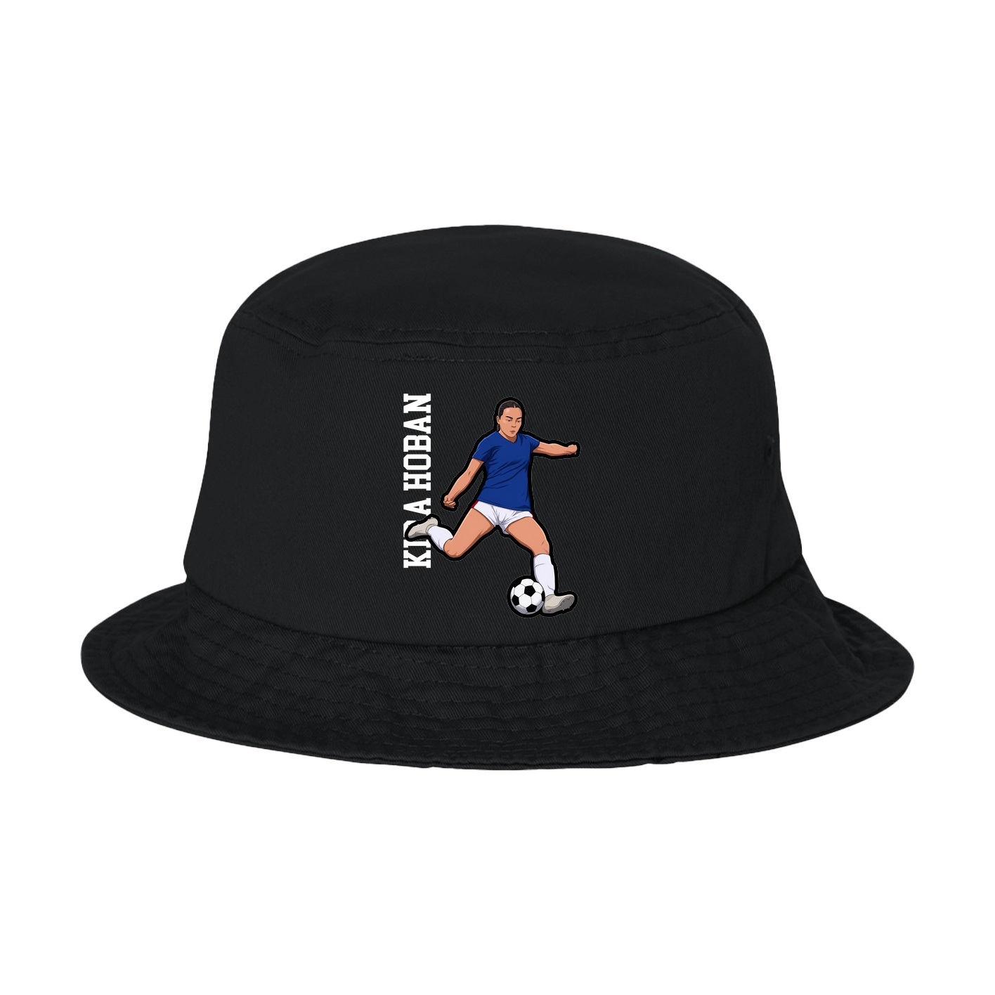 Bucket Cap — Name Vertical in Black