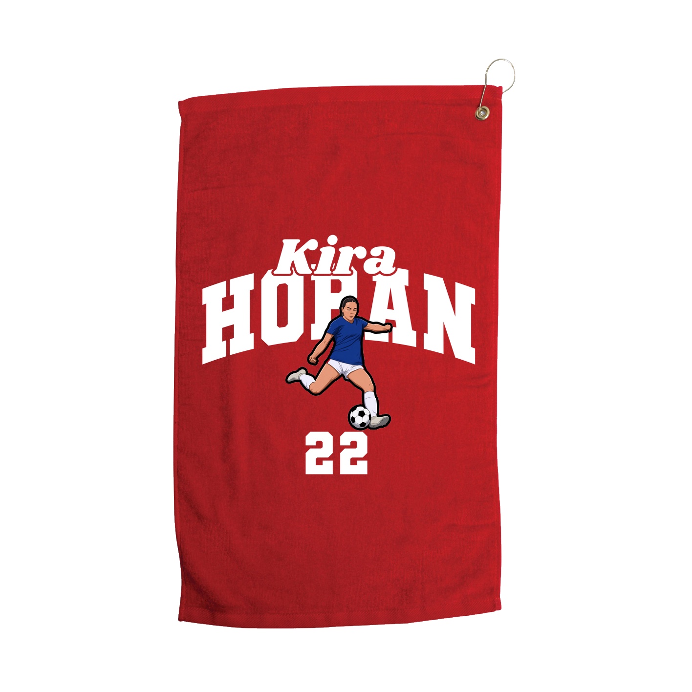 Golf Towel — Signature Arch in Red