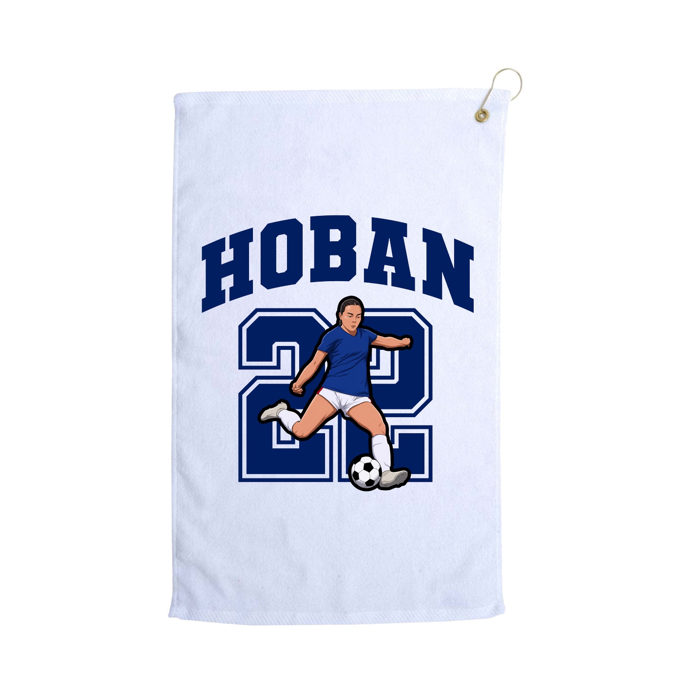 Golf Towel — Number in White