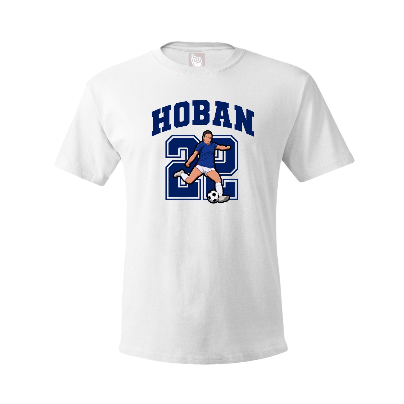 Youth Tee — Number in White