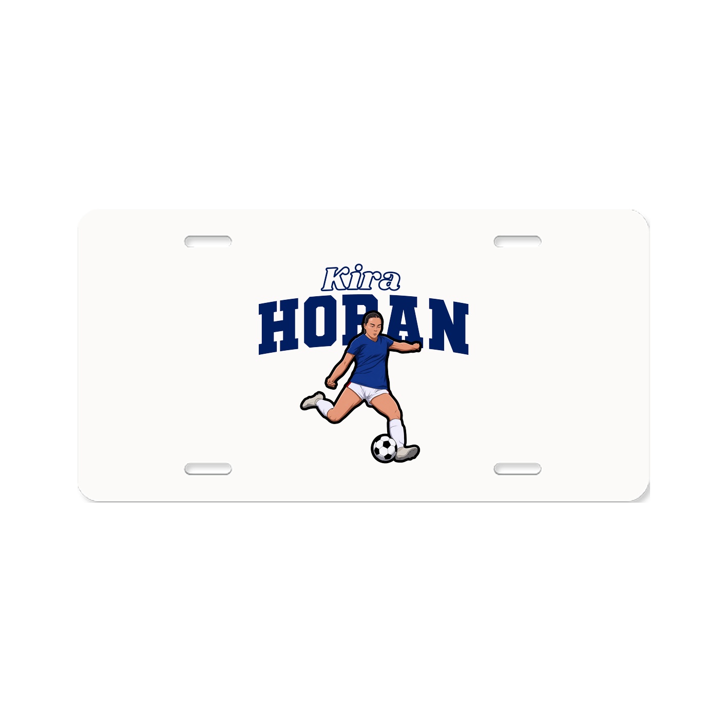 License Plate — Name Arch in Classic