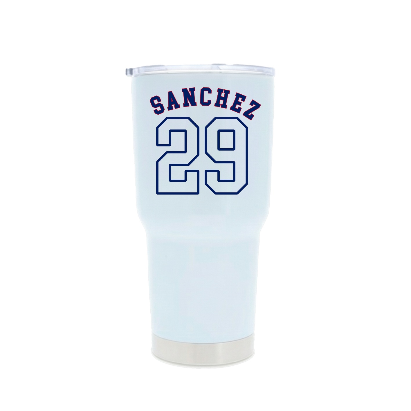 30oz Stainless Steel Tumbler — Shirsey Arch in White
