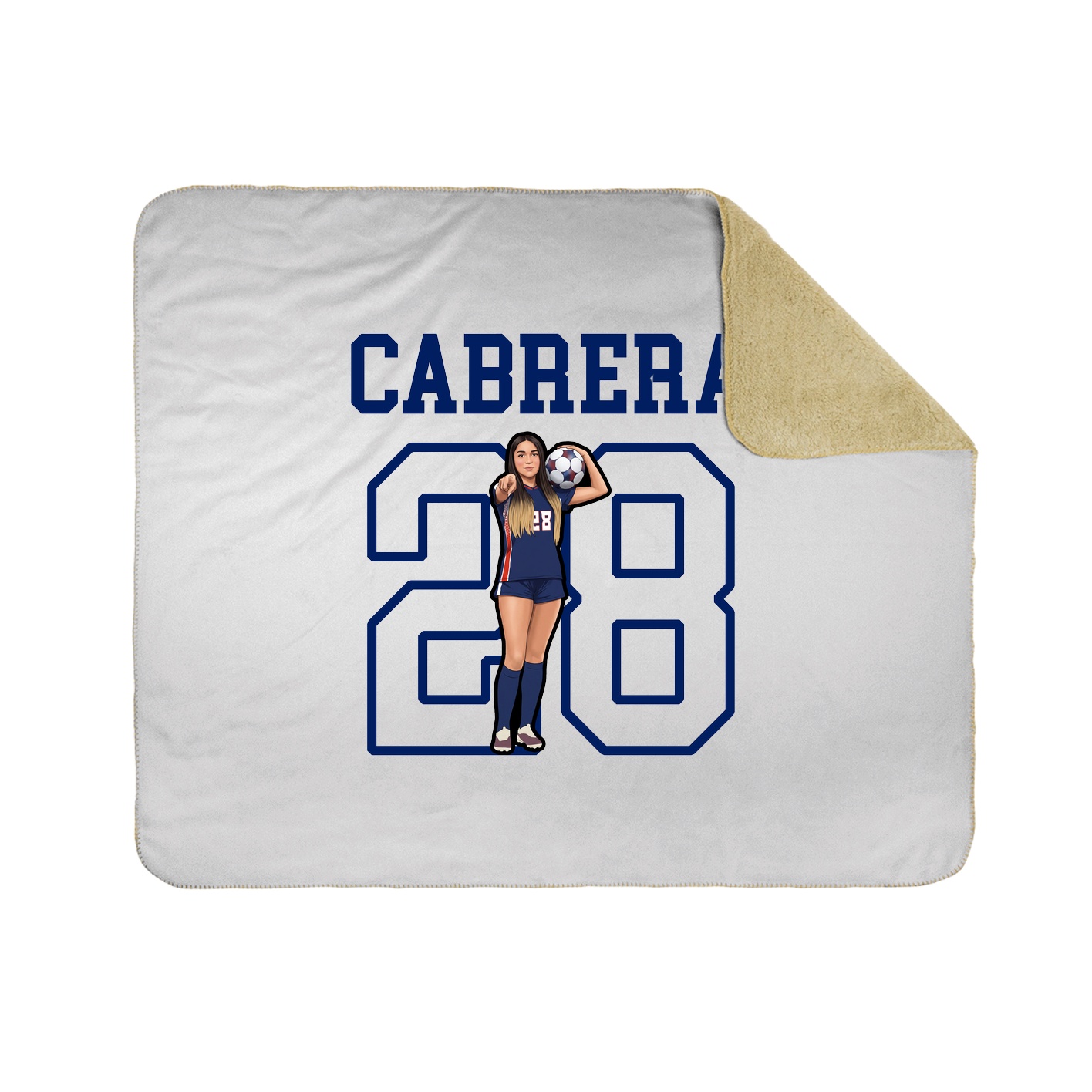 Throw Blanket — Shirsey in White