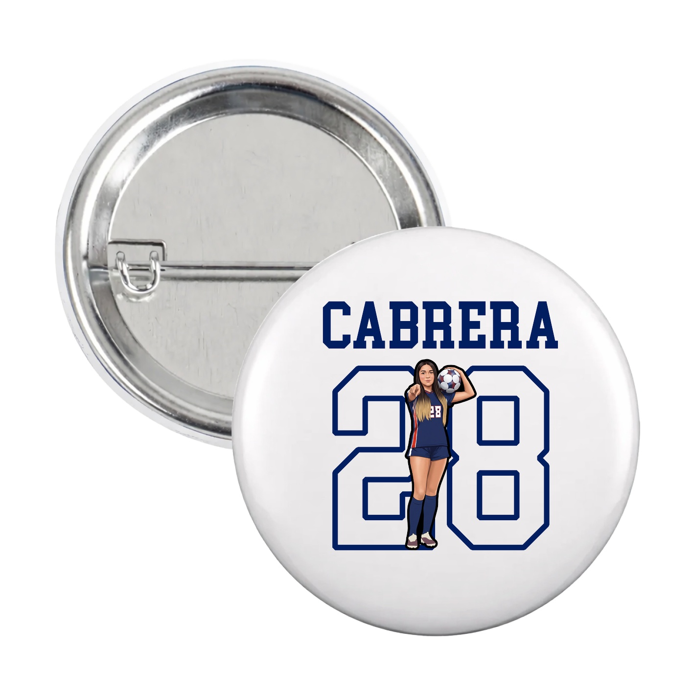 Game Day Button — Shirsey in White