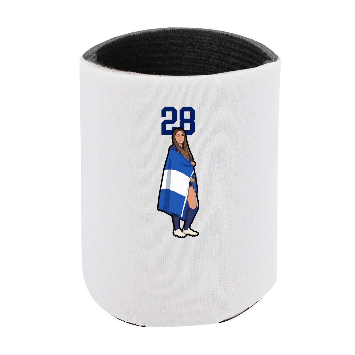 Can Holder — Number Top in White
