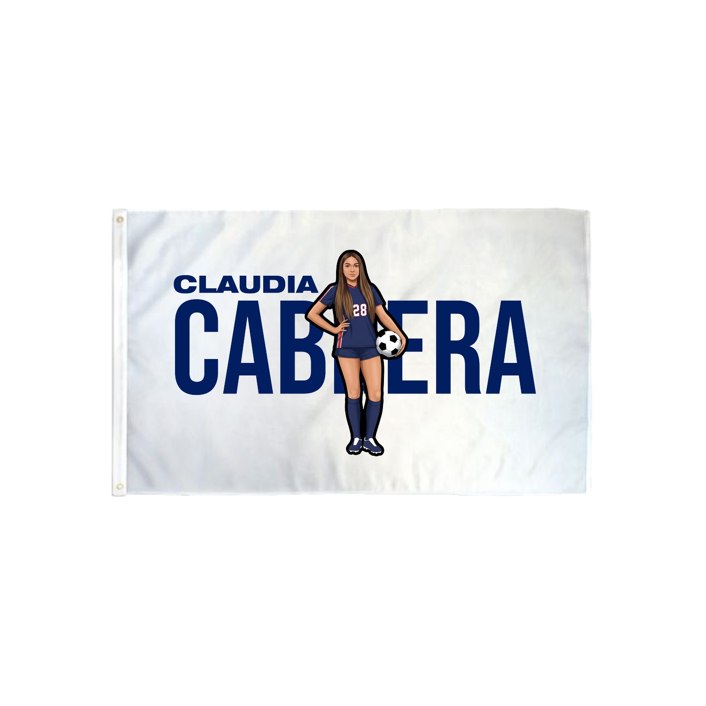 3x5 Flag — Player Name in Classic