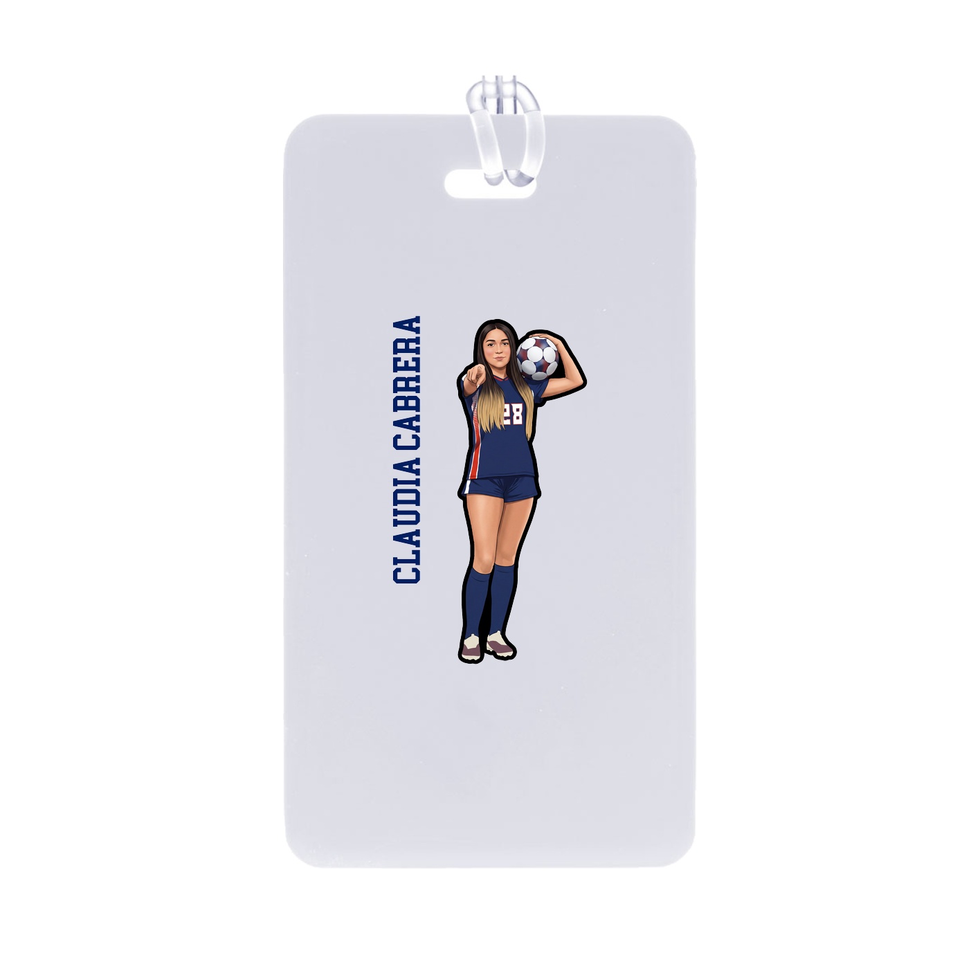 Bag Tag — Name Vertical in Classic