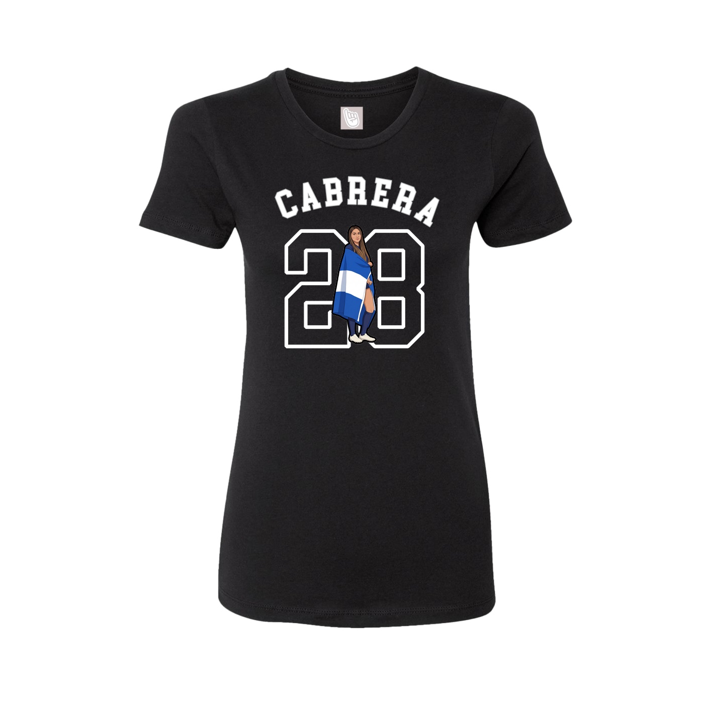 Fitted Women's Tee — Shirsey Arch in Black