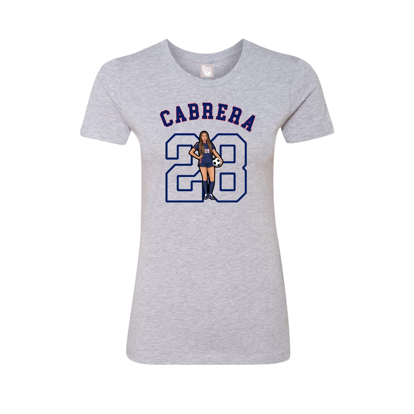 Fitted Women's Tee — Shirsey Arch in Grey