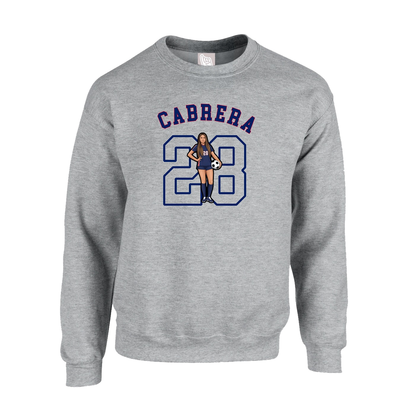Fleece Crew — Shirsey Arch in Grey
