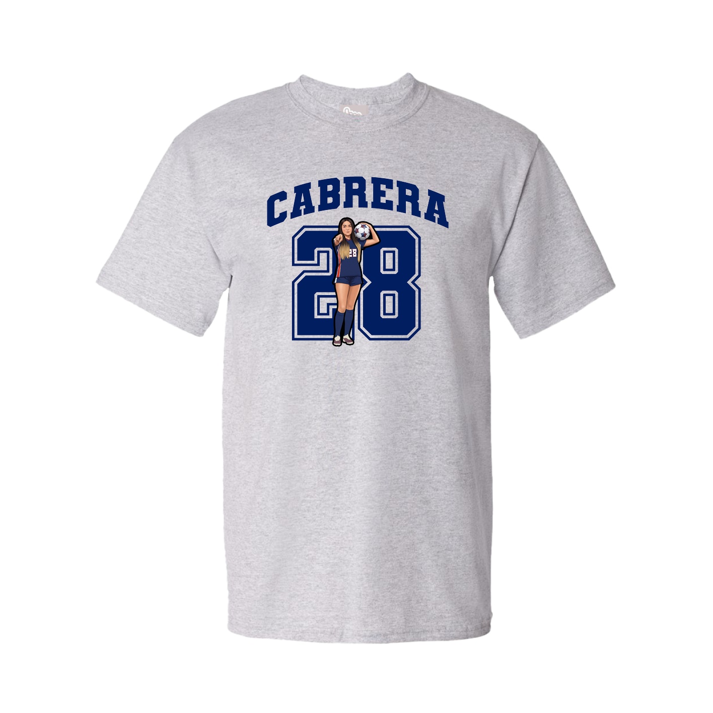 Youth Tee — Number in Grey