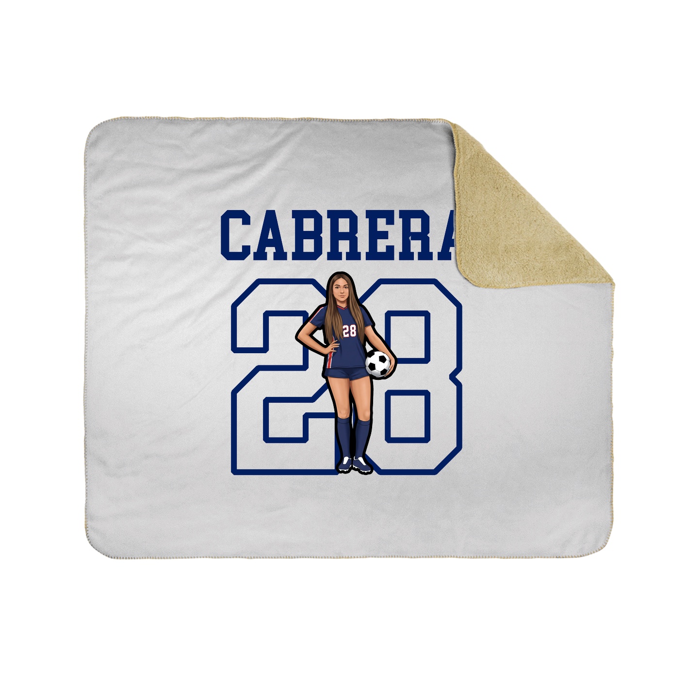 Throw Blanket — Shirsey in White