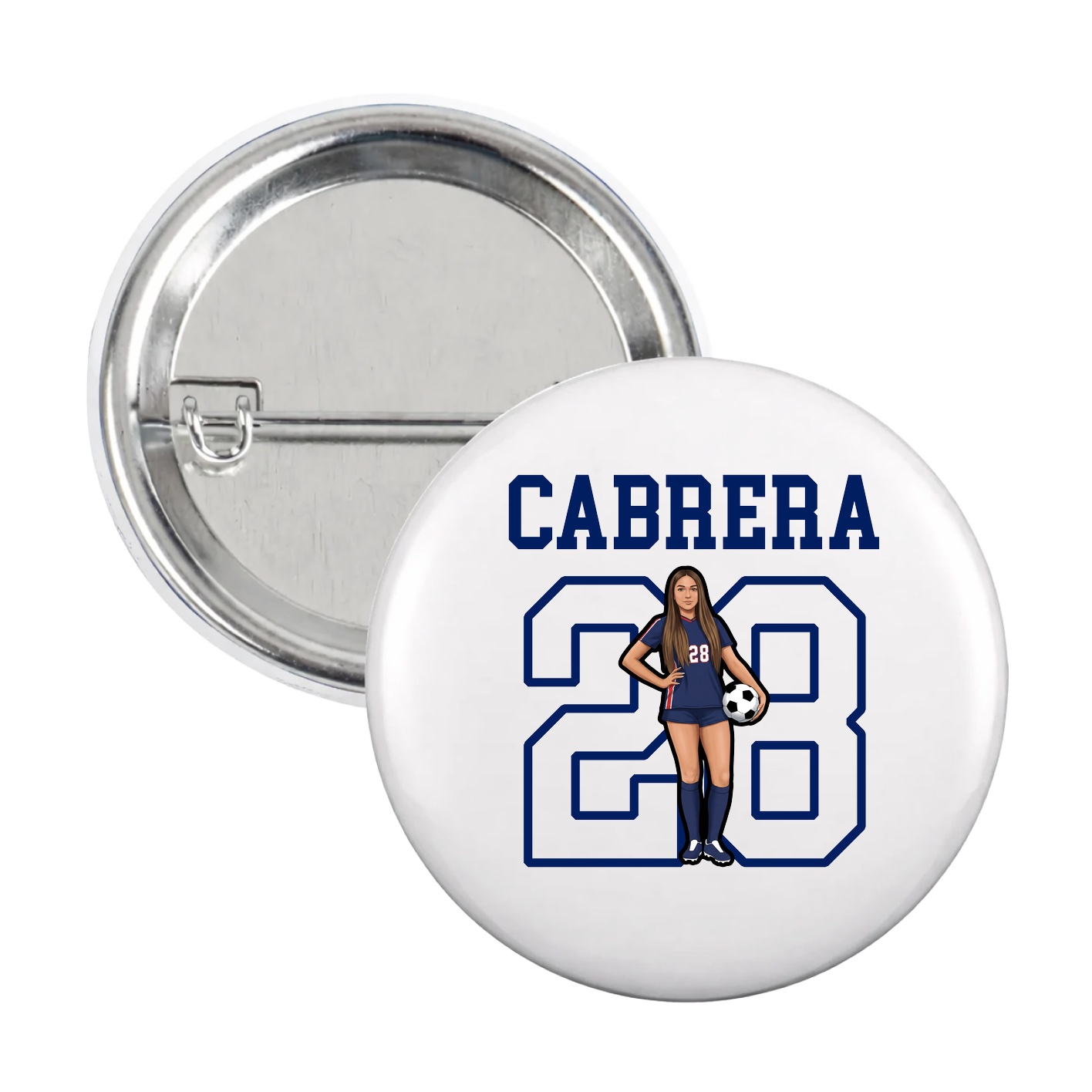 Game Day Button — Shirsey in White