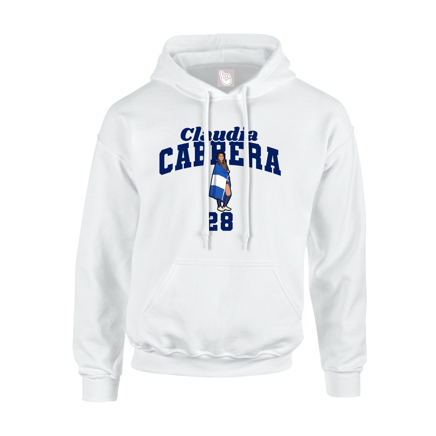 Hoodie — Signature Arch in White