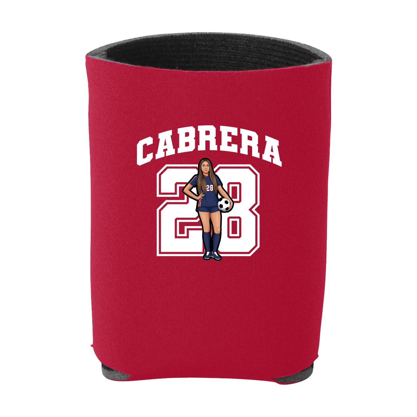 Can Holder — Number in Red