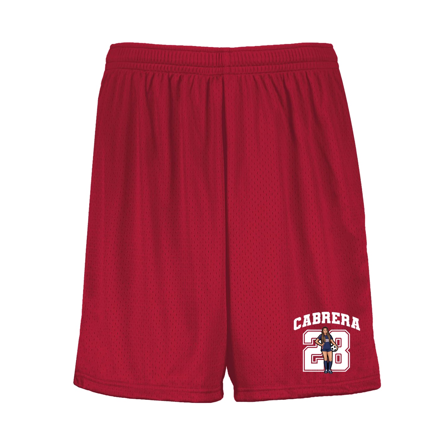 Shorts — Number in Red